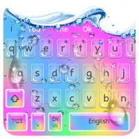 Rainbow Colorful Water Keyboard Theme on 9Apps