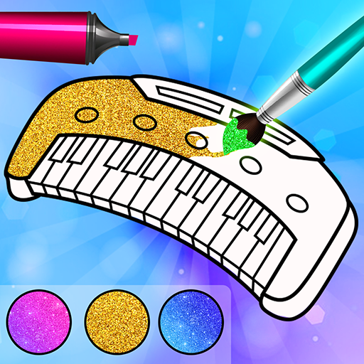Glitter Piano Coloring icon