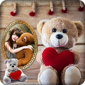 Valentine Teddy Bear Gift Photo Frames أيقونة
