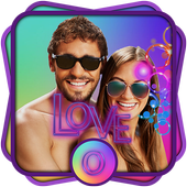 Neon Text Photo Editor icon