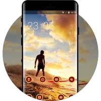 Hot Guy Beach Surfing live Wallpapers for V5