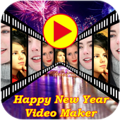Happy New Year Video Maker icon