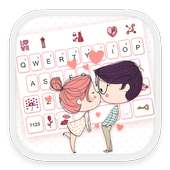 Romantic Lover -  Emoji Keyboard, keyboard theme on 9Apps
