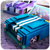 Blocky Car : City Highway Traffic Race Driving 3D icon