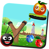 Shoot Fruit Knock Down icon