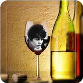 Wine Glass Photo Frame on 9Apps