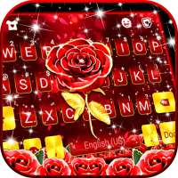 Latar Belakang Keyboard Red Lux Rose on 9Apps