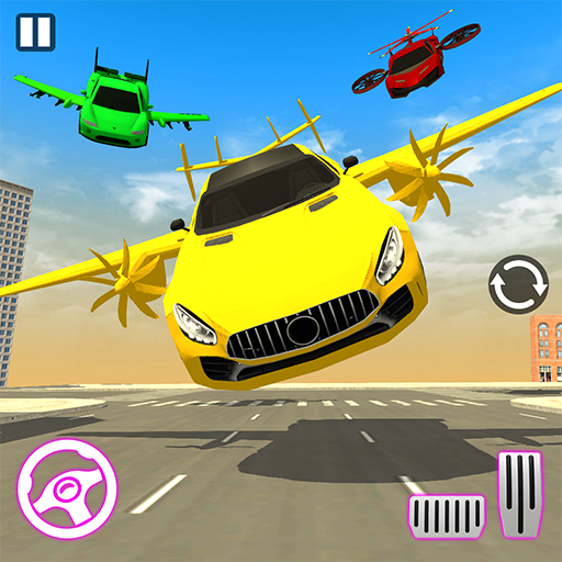 Real Light Flying Car Racing Simulator Games 2020 icon