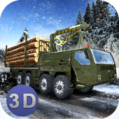 Winter Logging Truck Simulator icon