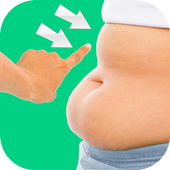 Slim body plastic surgery icon