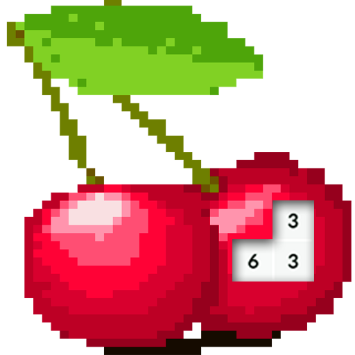 Cherry Fruits Color By Number Pixel Pics icon