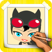 How To Draw Catwoman Step By Step icon
