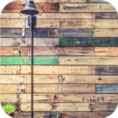 Wooden space. Live wallpapers icon