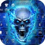 Flaming Skull Keyboard Theme on 9Apps