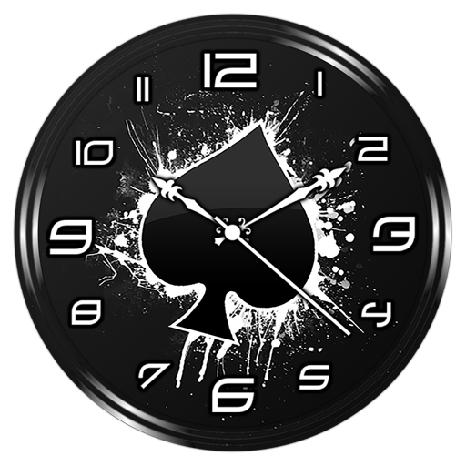 Black Clock Live Wallpaper icon