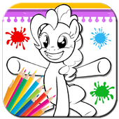Little Pony Coloring Game Kids icon