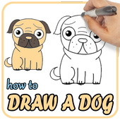 How to Draw a Dog icon