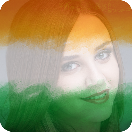 India Flag Photo DP &amp; Name Letter Art icon