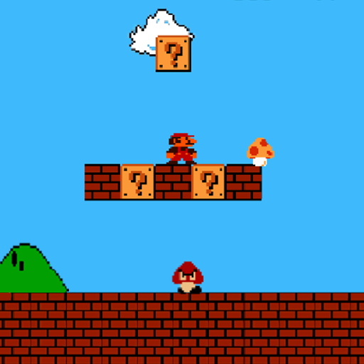 super bros game classic arcade icon