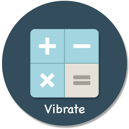 Vibrate app with calculator icon icon