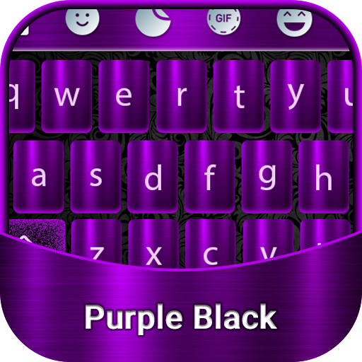 Cool Black Purple Keyboard Theme icon