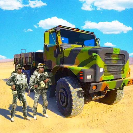 Army truck driving simulator icon