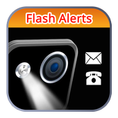 Alerts Flash Light CALL &amp; SMS icon
