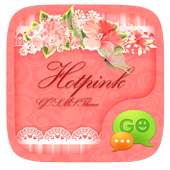 GO SMS HOT PINK THEME