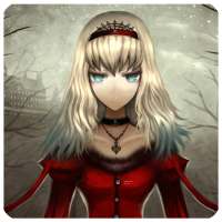 Goth Anime Red Dress Wallpaper