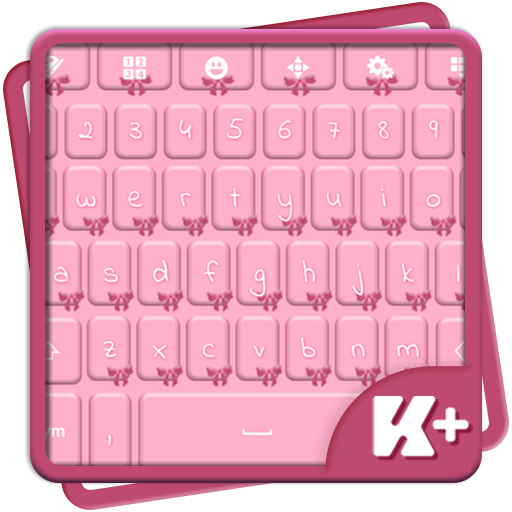 Pink Bow Keyboard icon