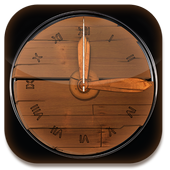 3D Wood Clock Widget for Android أيقونة