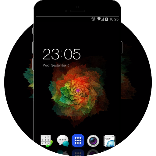 Theme for A53 HD: Color Flower icon