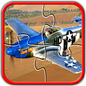 Avião de combate puzzle icon
