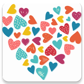 زخرف اسمك بالقلوب أيقونة