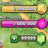 Gems Sheet for clash of clans