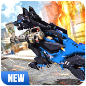 Robot Cop : City Wolf Helicopter Police Transform icon