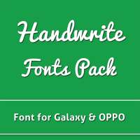 Handwrite Fonts Pack for Galaxy & Oppo Phone on 9Apps