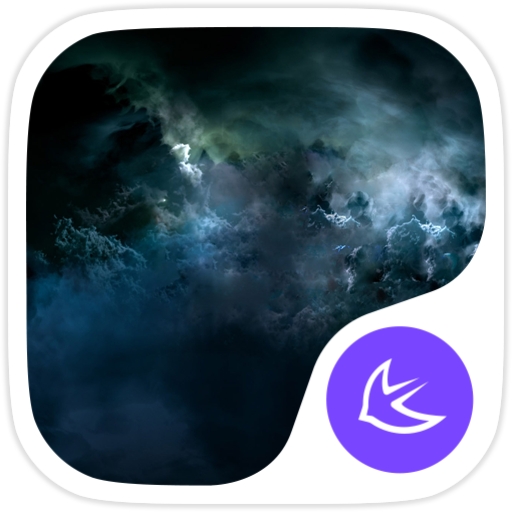 Glassy sky theme for APUS icon
