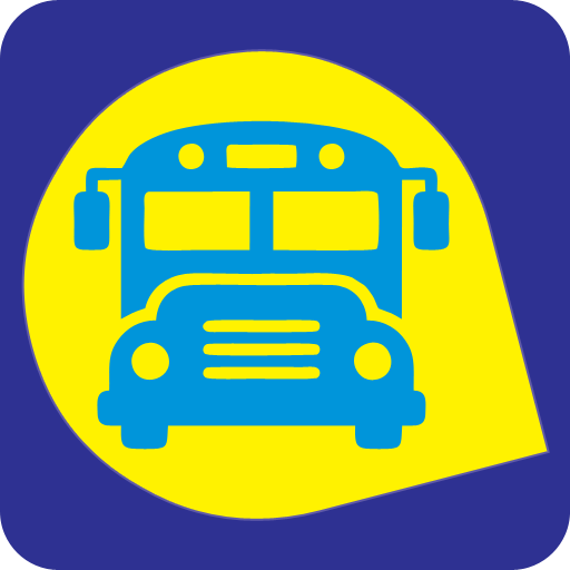 School bus track icon