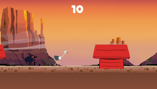 Freaky Ostrich Coyote Run screenshot 1