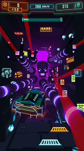 Neon Flytron: Cyberpunk Racer screenshot 3