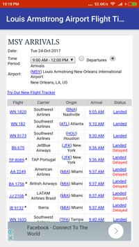 Louis Armstrong Airport Flight Time screenshot 3