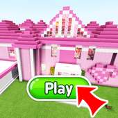 Pink Dollhouse 2019. Map for MCPE 1.7.0.