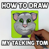 How to Draw a My Talking Tom icon