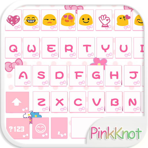 Pink Knot Emoji Keyboard Theme icon