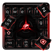 Nobles rotes schwarzes Tastatur-Thema icon