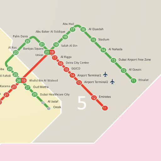 Dubai Metro Map أيقونة