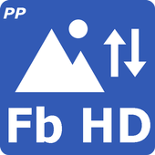 HD Photo save/post on Facebook icon