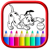 Coloring Paww Dog Game icon