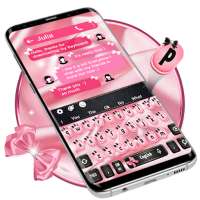 SMS Bowknot Cute Keyboard Theme on 9Apps